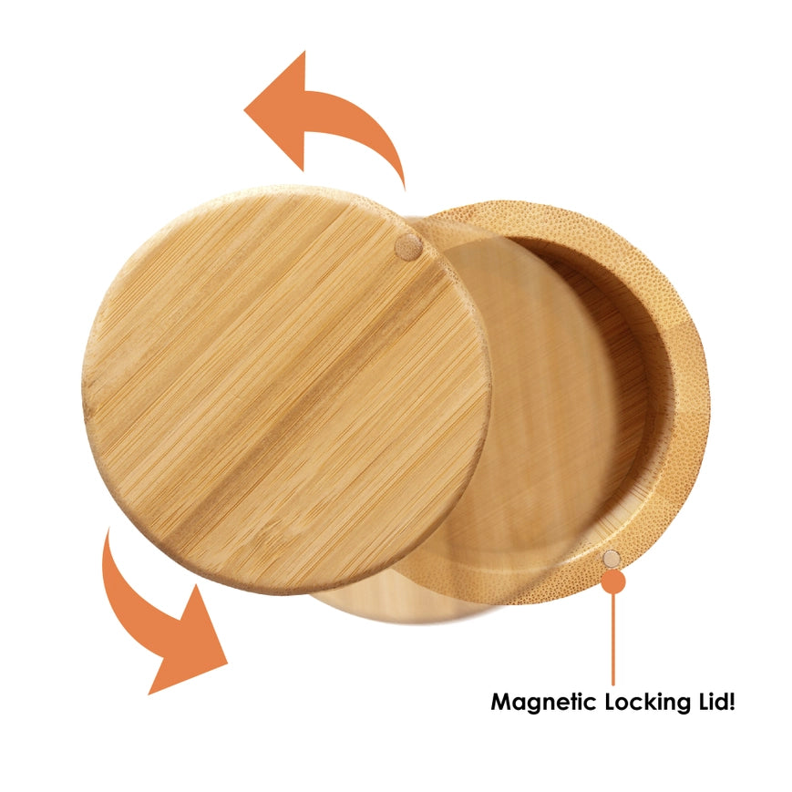 Bamboo 3 Tier Salt Box