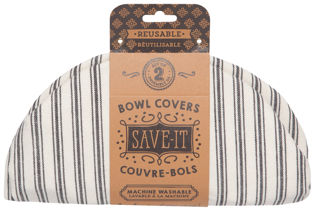 Ticking Stripe S/2 Bowl Covers