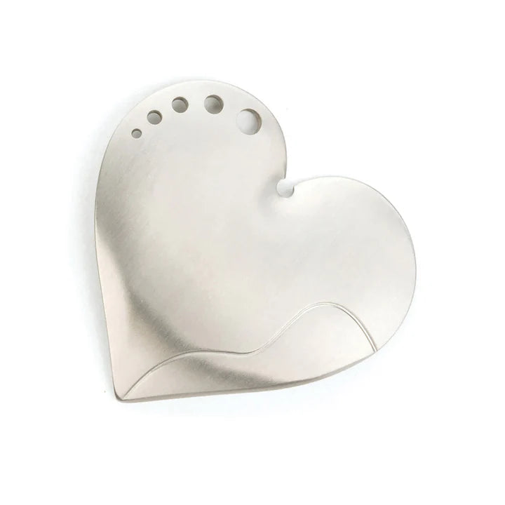 Herb Stripper, Heart, Stainless Steel