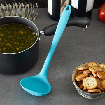 Ela's Silicone Ladle, Turquoise