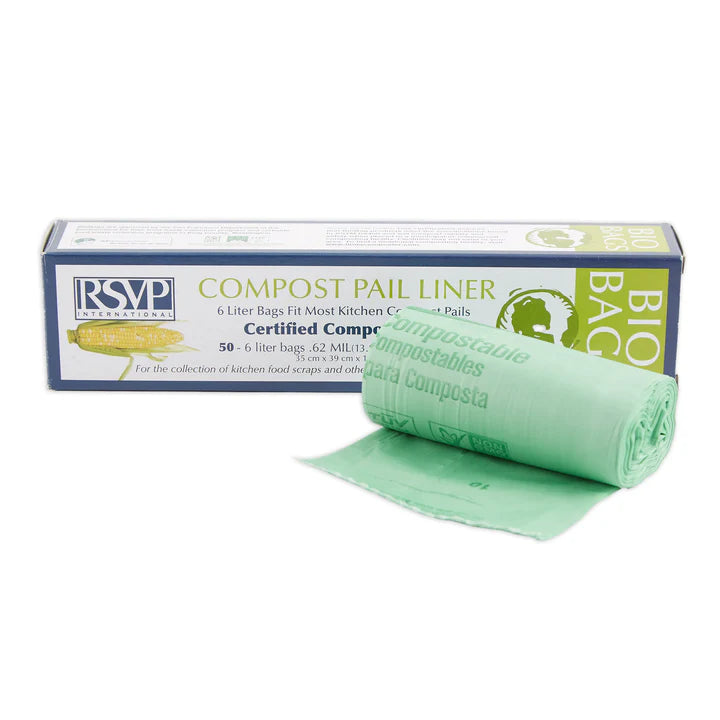 6 Liter Biobag Compost Liner, 50 Count