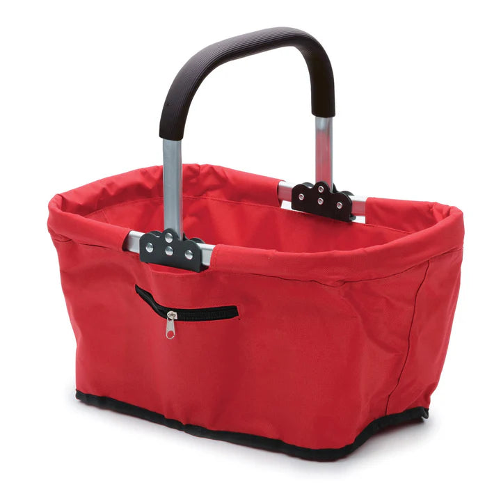 Market Basket, Red Collapsible