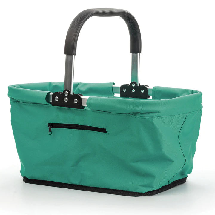 Market Basket, Turquoise Collapsible