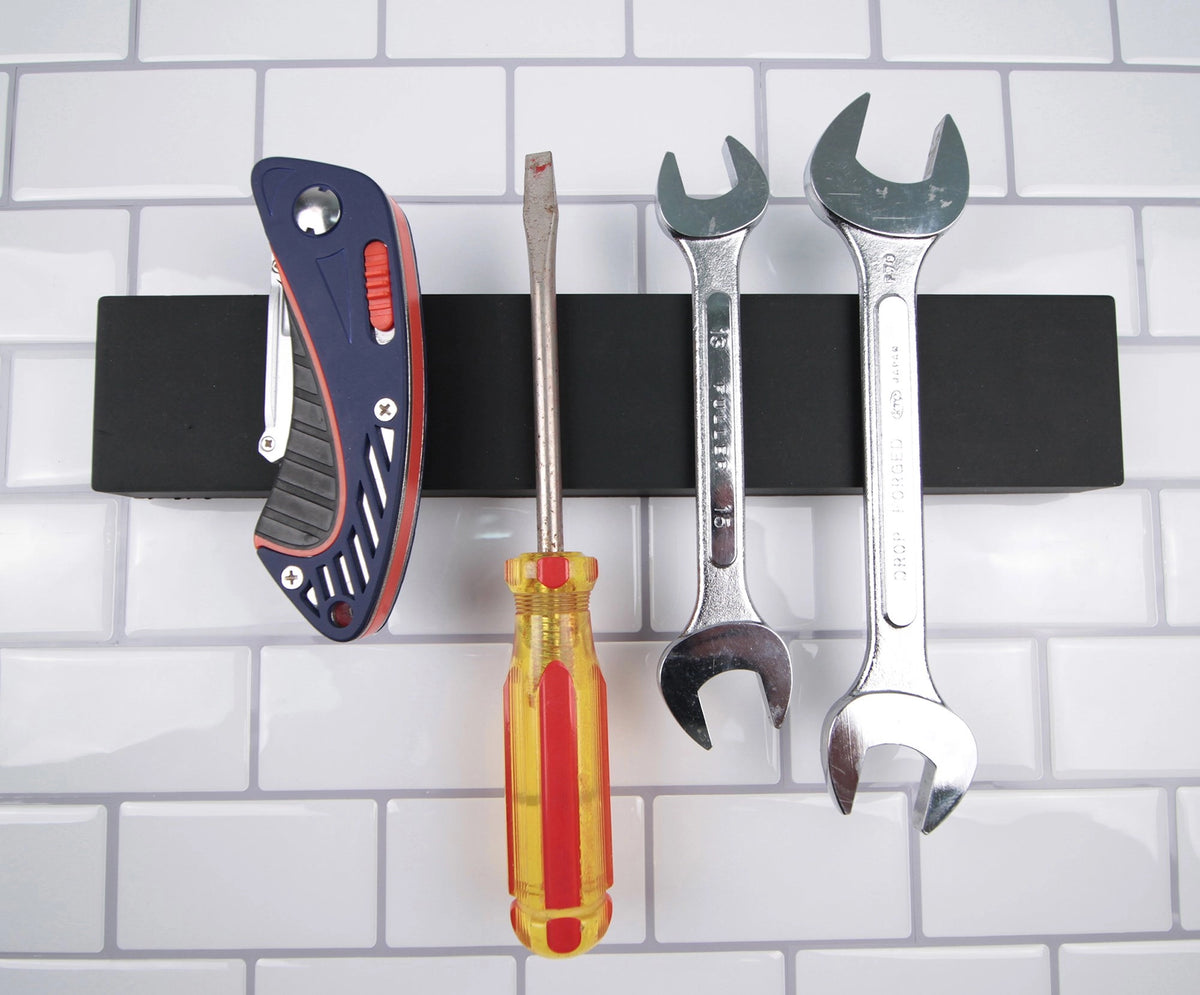 Black 10" Magnetic Silicone Knife Bar