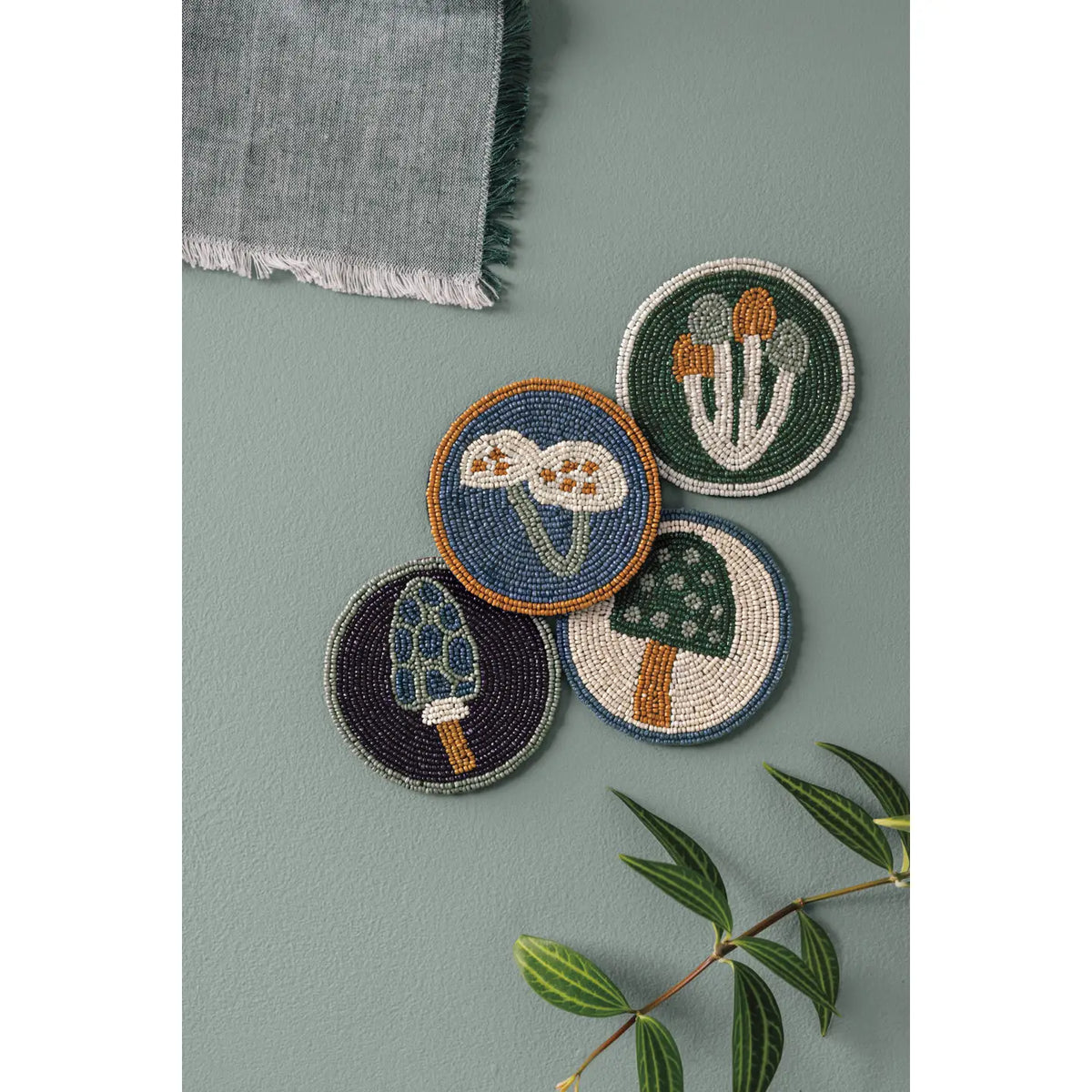 Wildgrove Beaded Coasters S/4