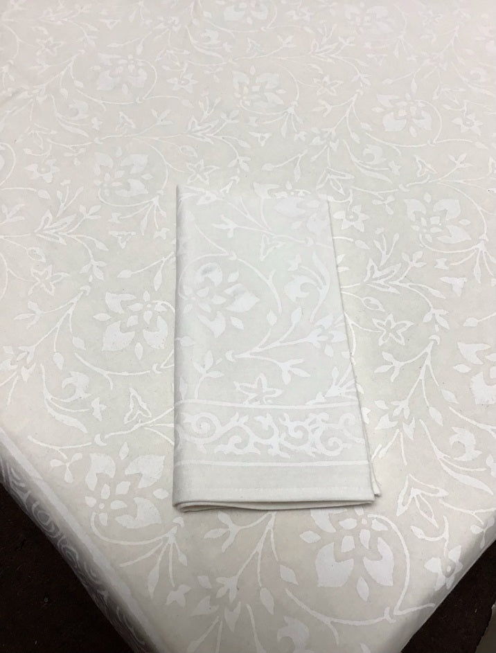 White on White Napkin