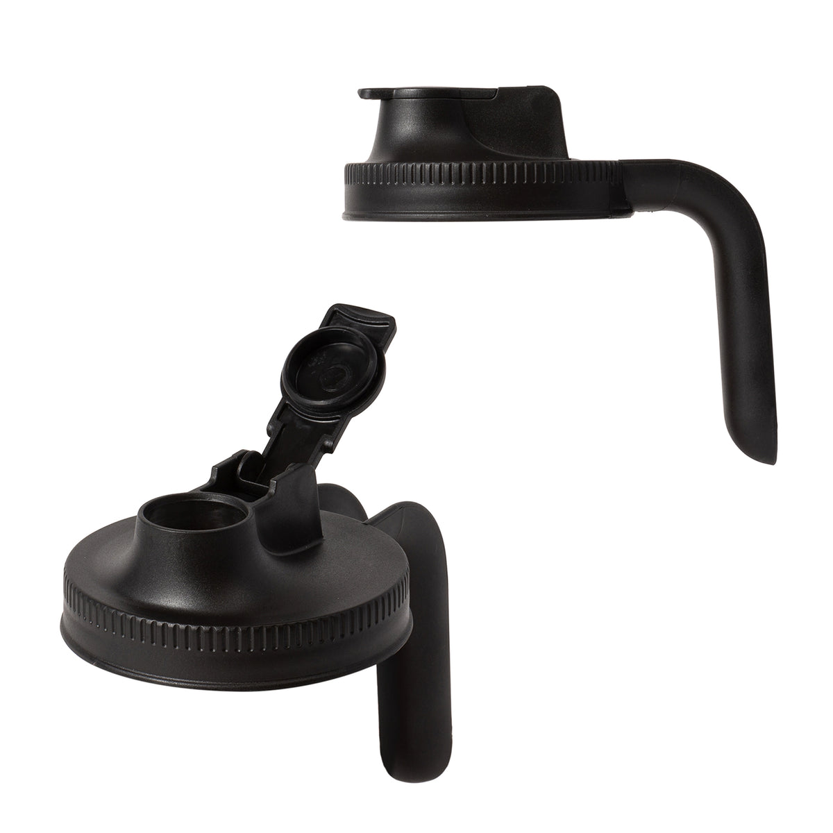 Jarware Black Spout Lid, Handle, Wide Mouth
