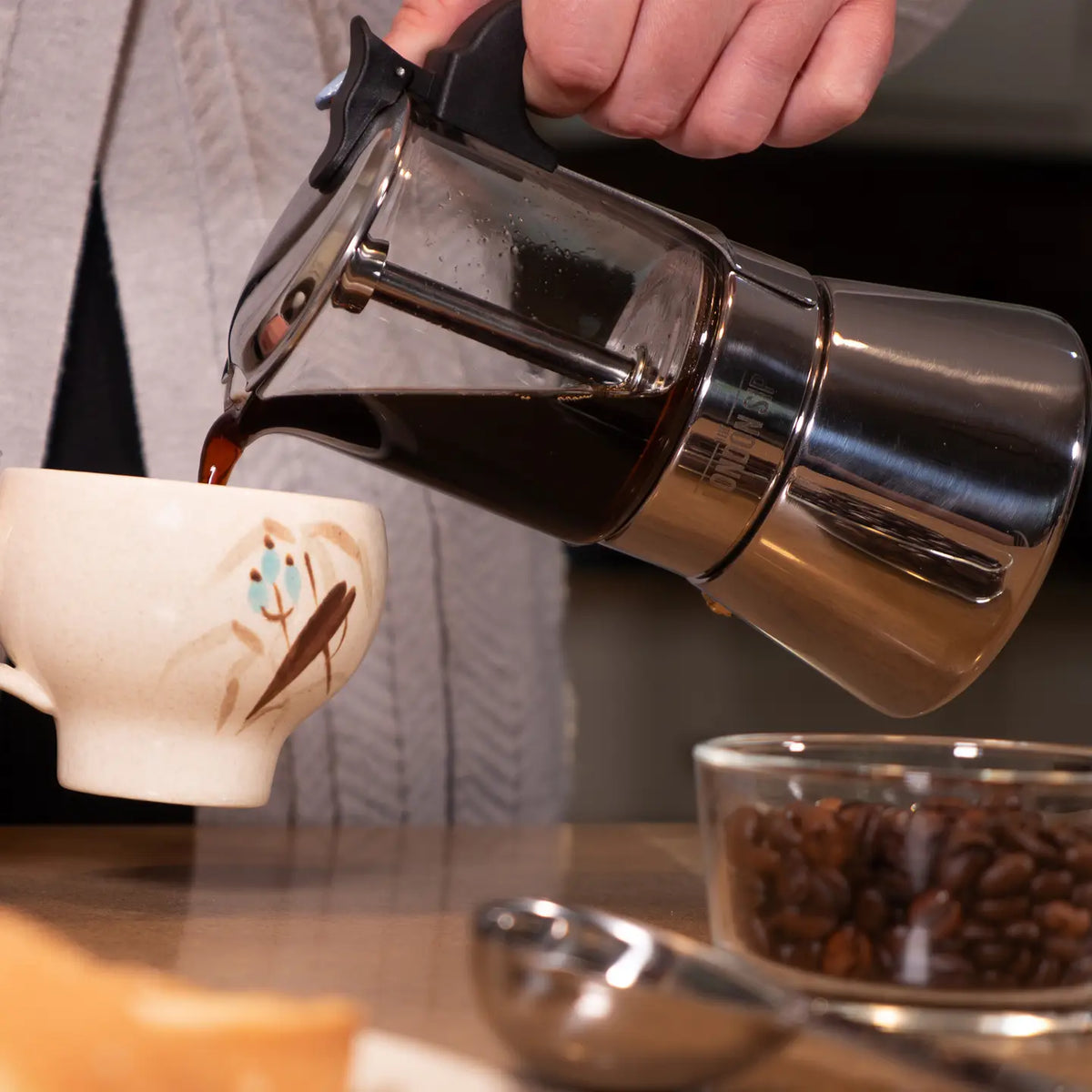 6C London Sip Glass Espresso Maker