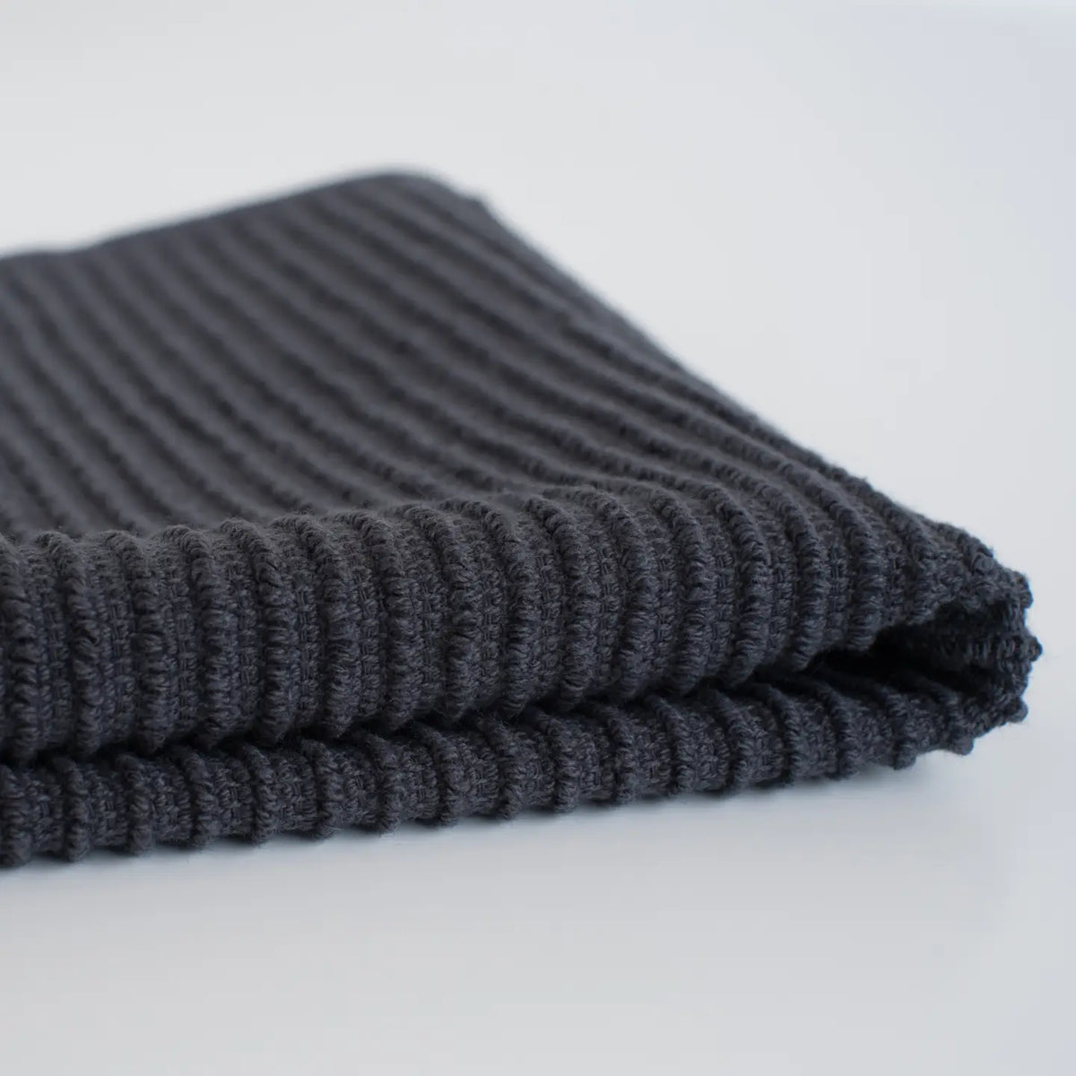 S/2 Dishcloth Black Ripple