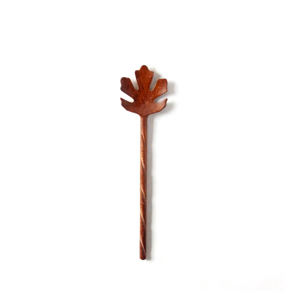 Oak Leaf Large Hand-Carved Wooden Spoon