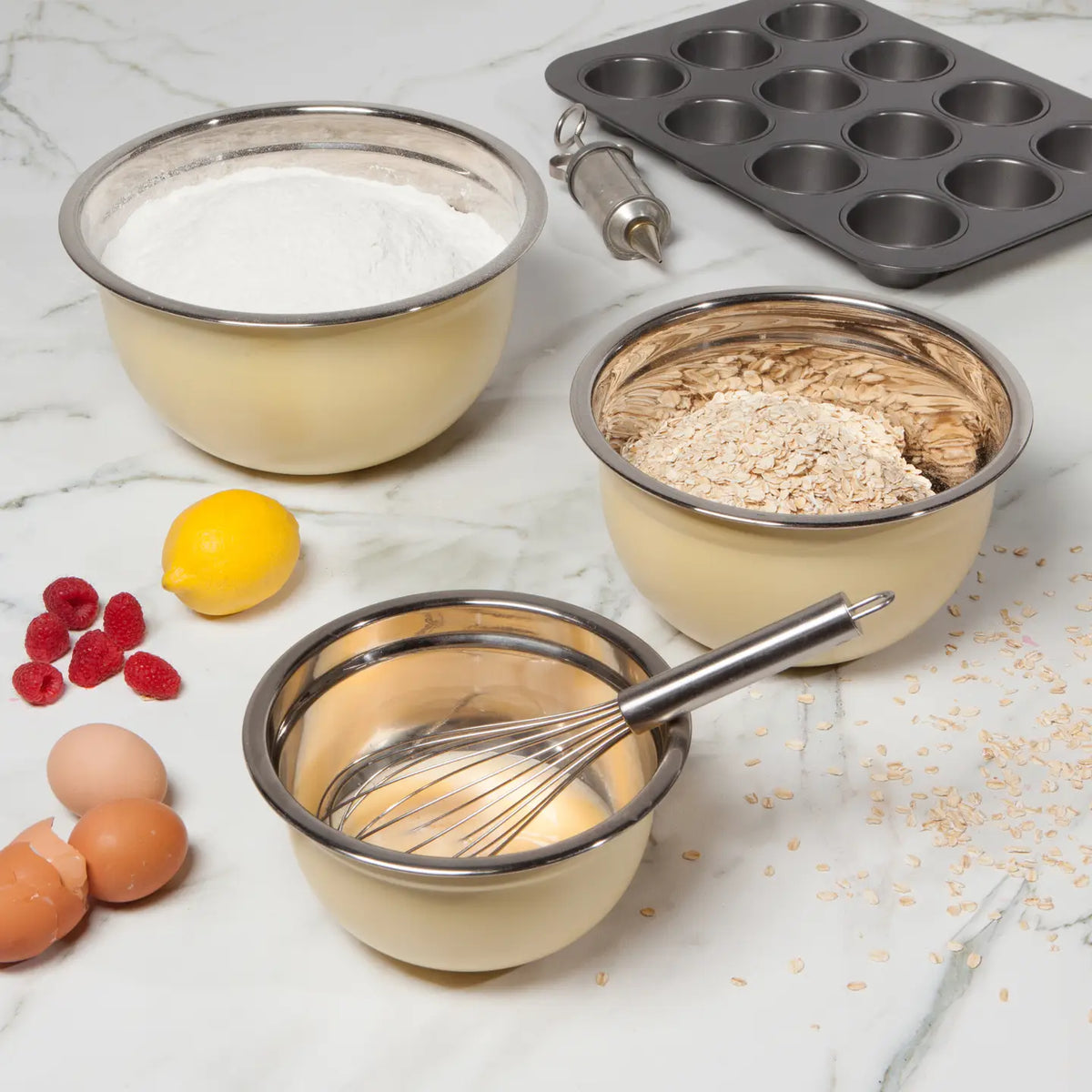 Sunrise S/3 Mixing Bowls