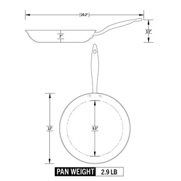 Titanium 12" Fry Pan