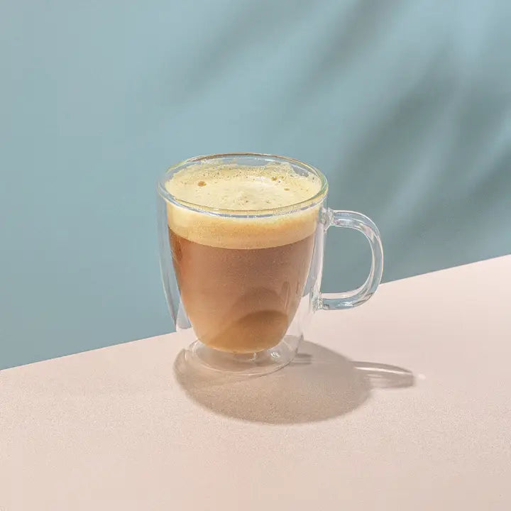 S/2 Savor 13.5oz Double Walled Coffee Glasses