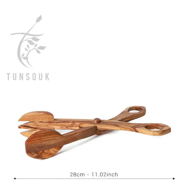 Olivewood Table Salad Tongs