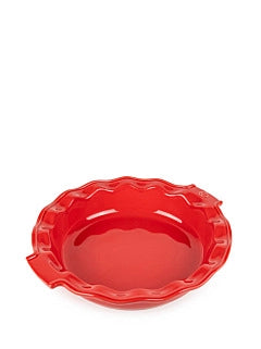 9" Fluted Pie Dish, Appolia, Red
