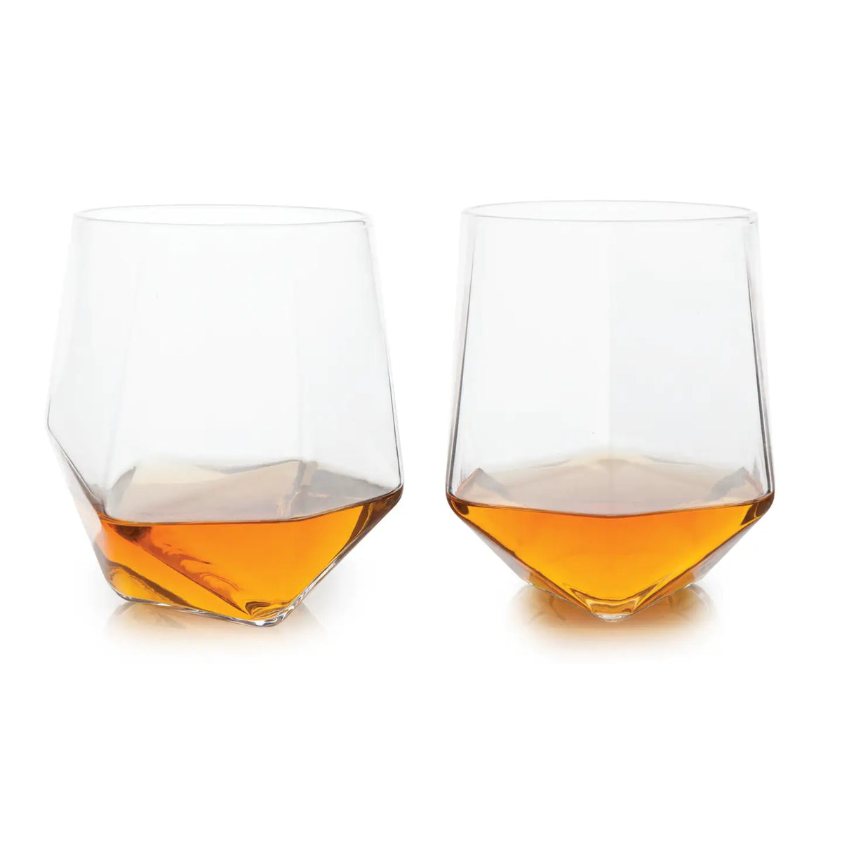 S/2 Faceted Crystal Tumblers, Seneca