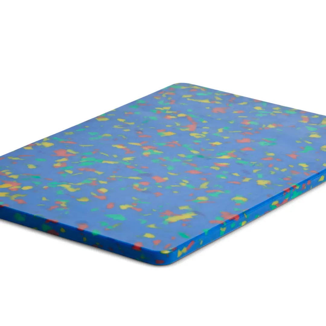 Confetti Blue Recycled Cutting Board 8"x12"