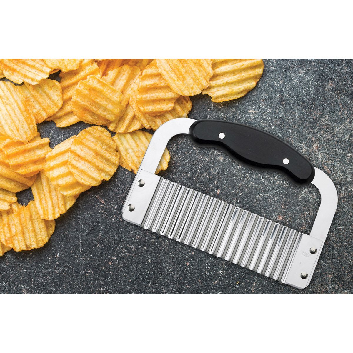 Crinkle-Cut Wave Slicer, Black Handle