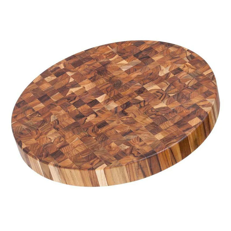End Grain 18" Round Butcher Block Board