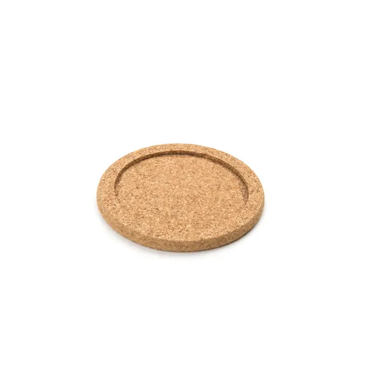 S/6 4" Cork Coasters