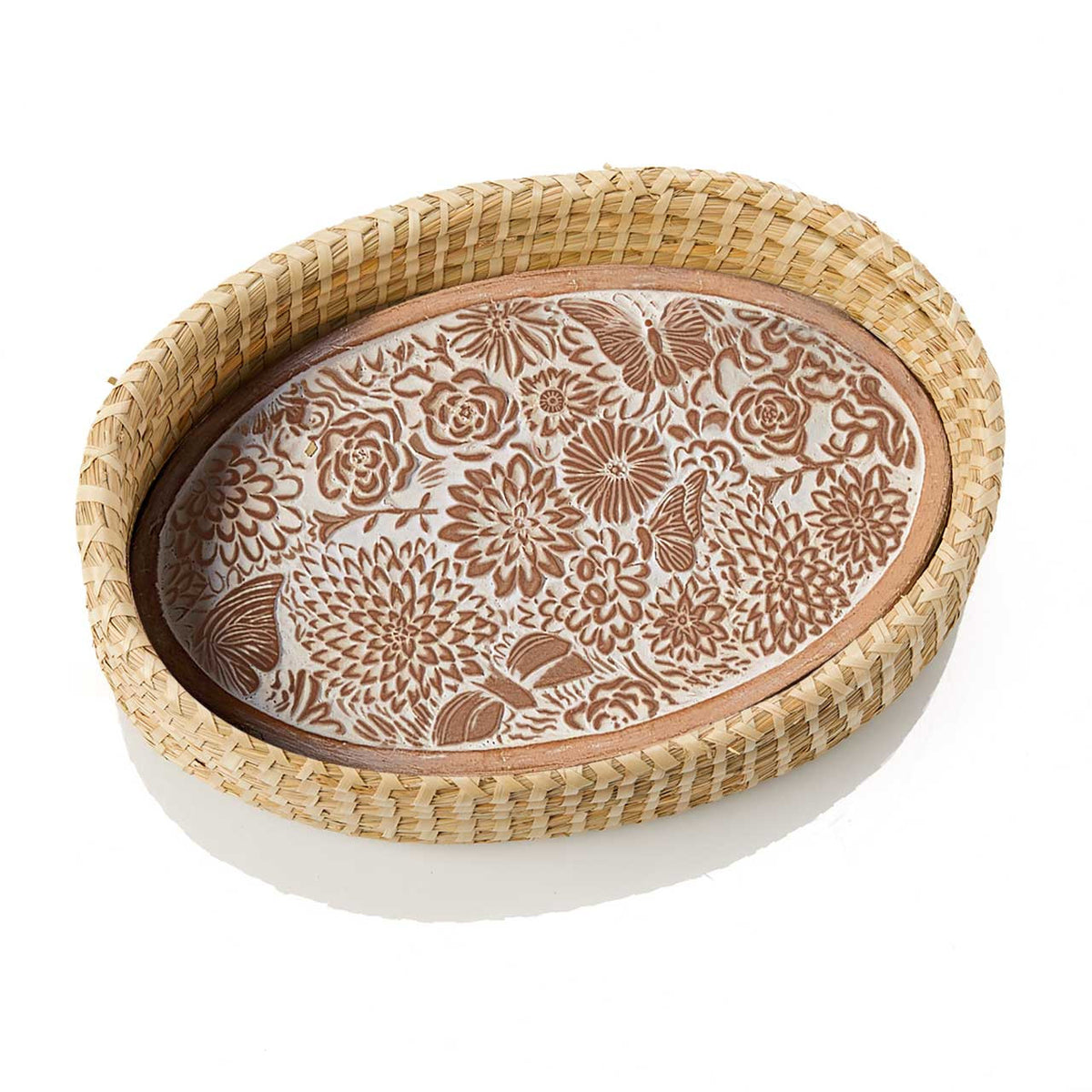 Butterfly Oval Lidded Breadwarmer