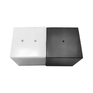 S/2 Marble Salt & Pepper Shakers Black & White