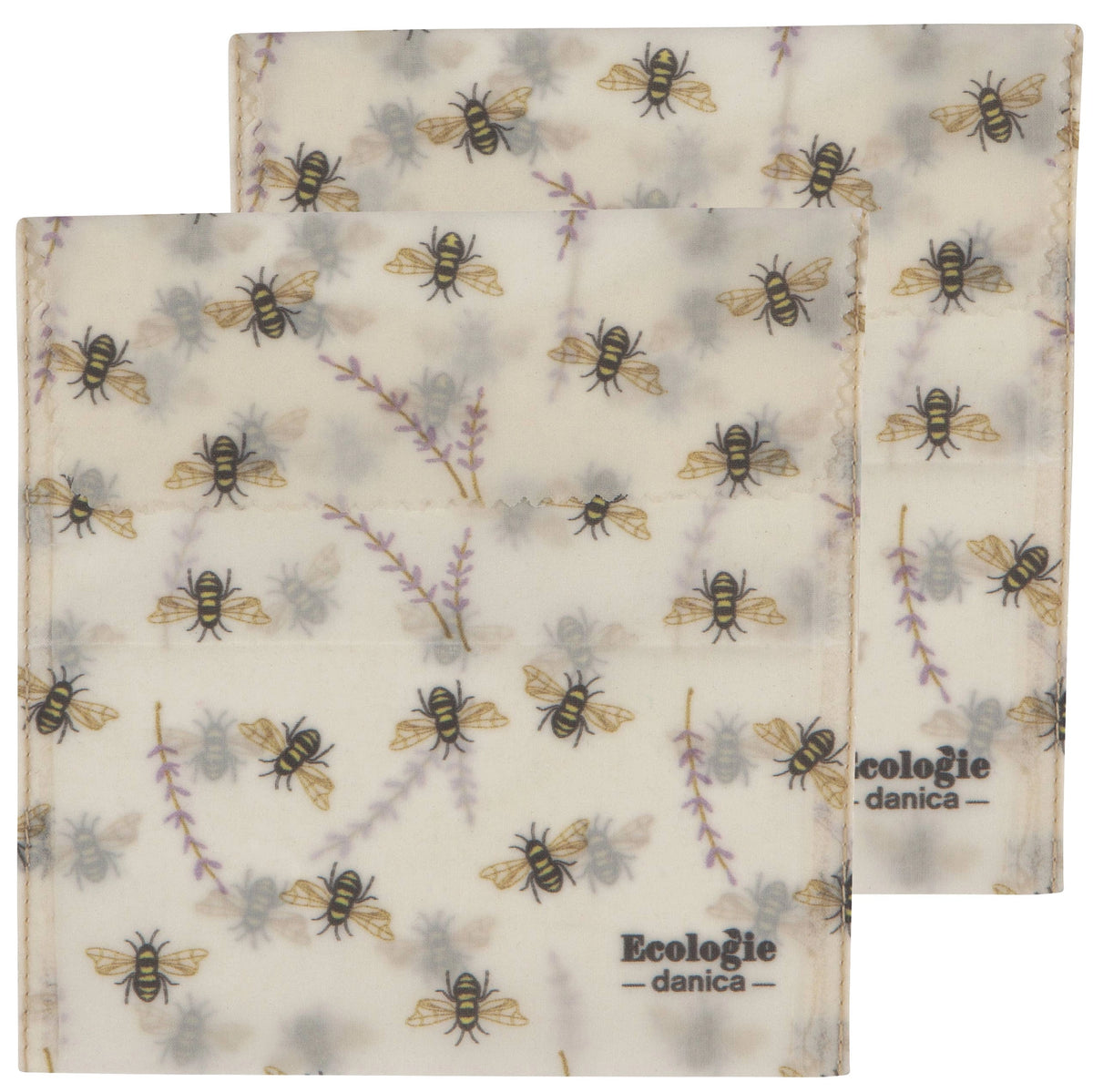 Bees S/2 Beeswax Sandwich Bag