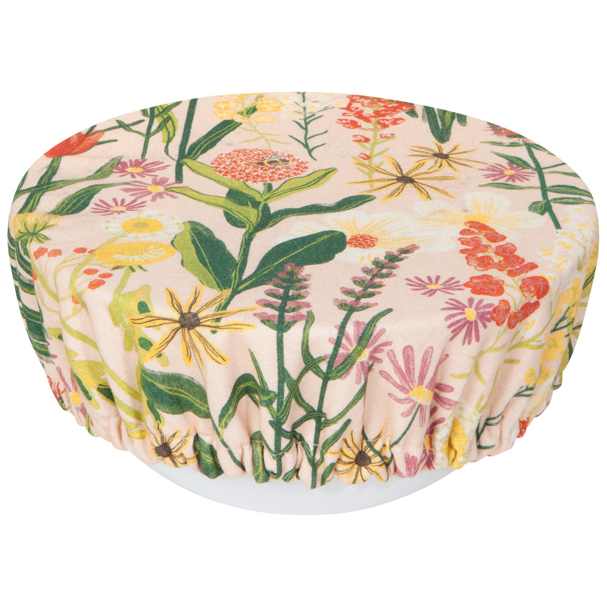 Bees Blooms S/2 Bowl Covers