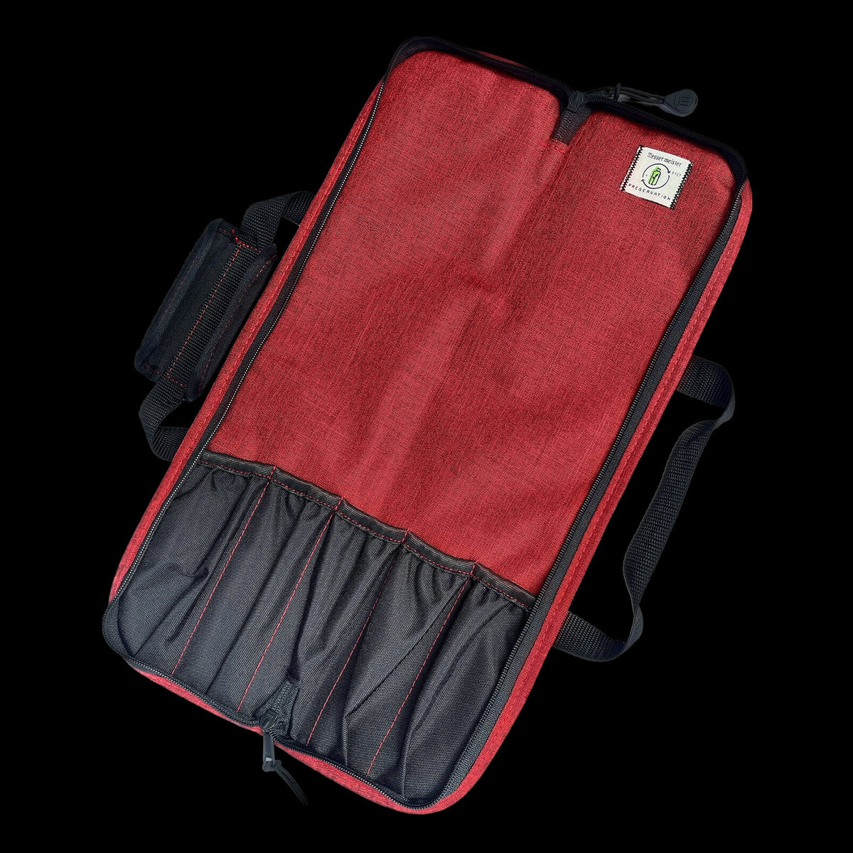 Preservation Knife Roll, Heather Red, 5 Pocket