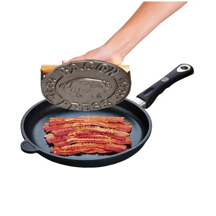 Bacon Press, Cast Iron, Round
