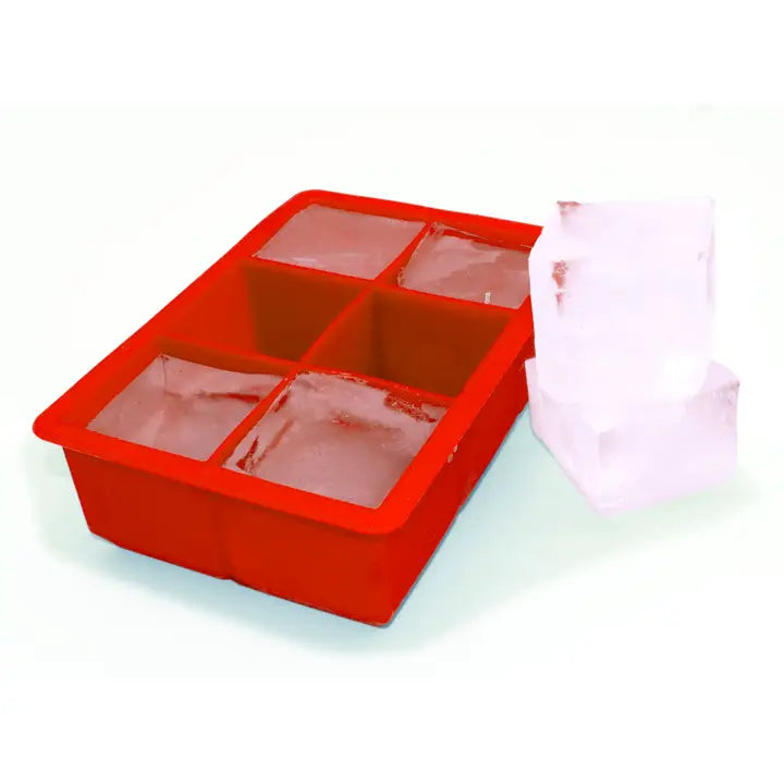 Red Jumbo Silicone Ice Tray