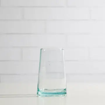 Handblown Moroccan Cone Glass, Large Clear
