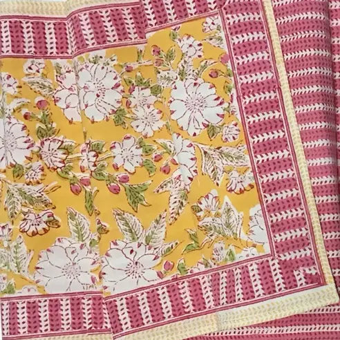 Runner 60" Camelia Yellow, Pink, Green