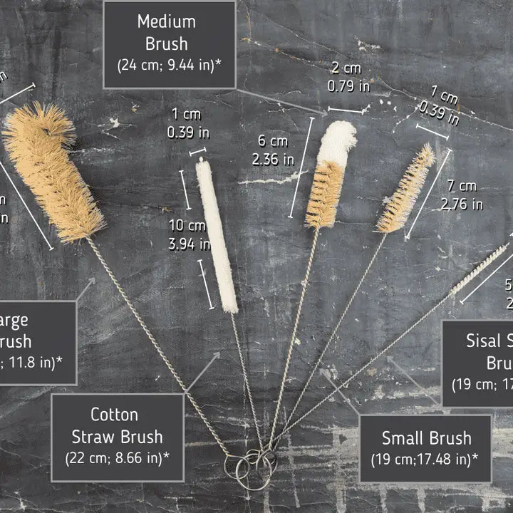 S/5 Sisal Bottle Brushes