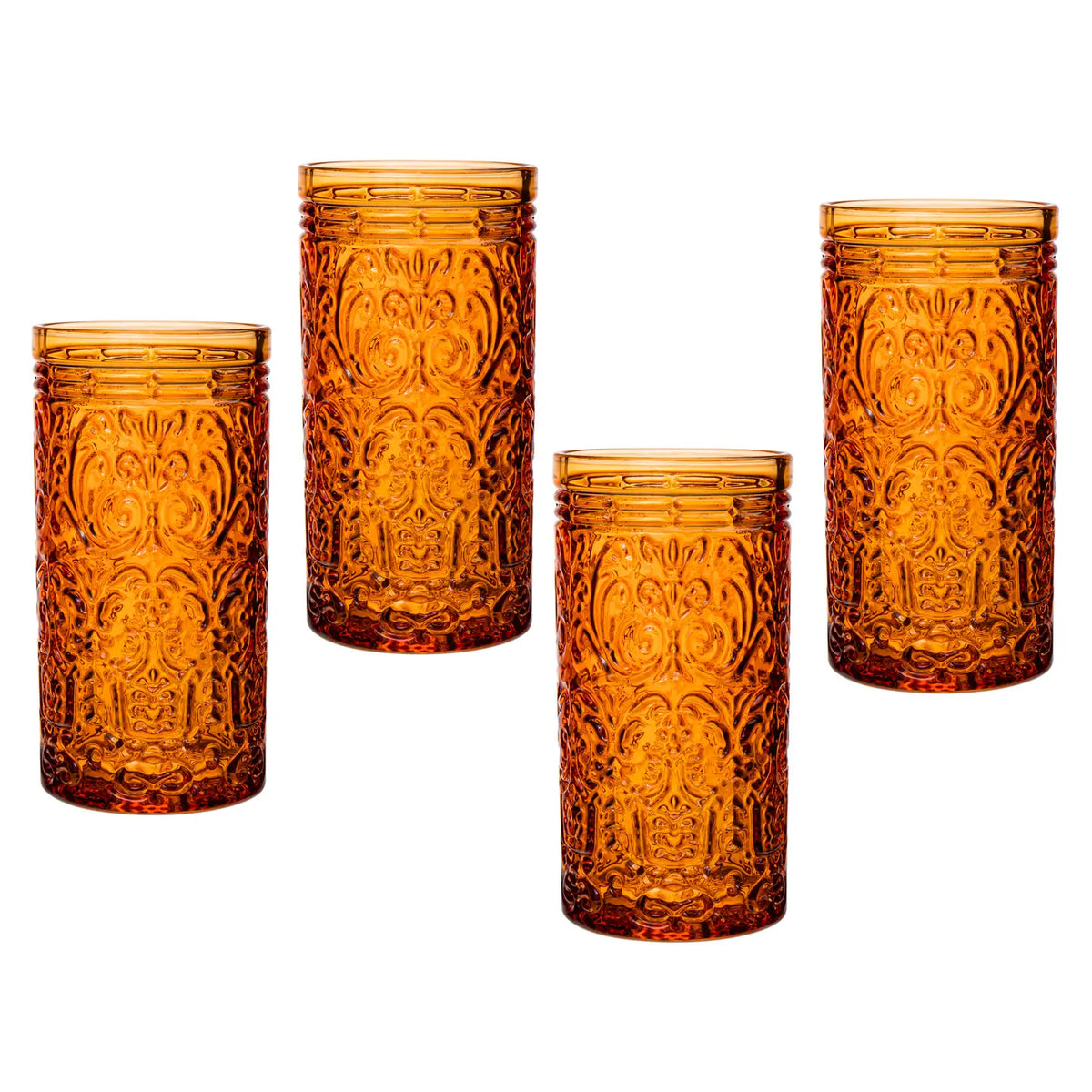 S/4 Jax Highball Glasses Orange Spice