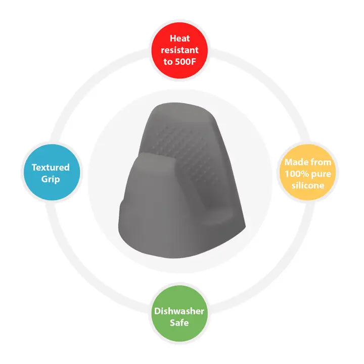 Gray Silicone Pot Grabber