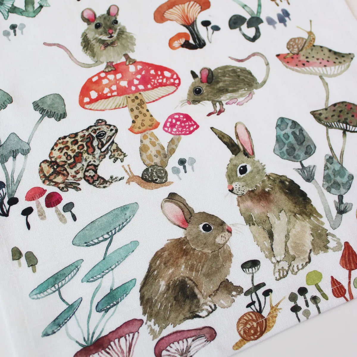 Mushroom Valley Tea Towel