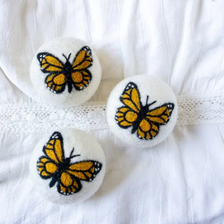 Dryer Ball Monarch Butterfly