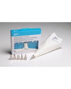 Pastry Decorating Set, Bag, Coupler & 6 Tips