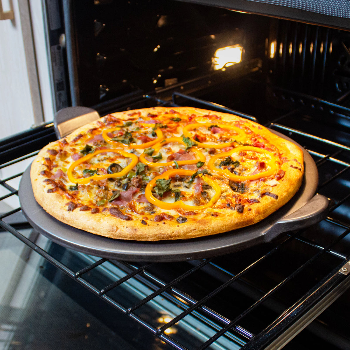 13" Glazed Round Pizza Stone