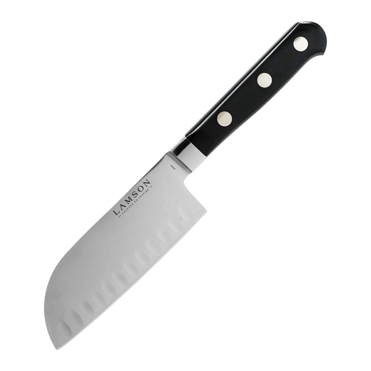 Midnight 5" Premier Forged Santoku Knife, Kullenschliff Edge