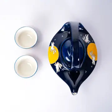 Moon Rabbit 22oz Tea Pot and Cup Set