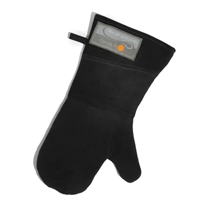 OS Black Leather Grill Mitt