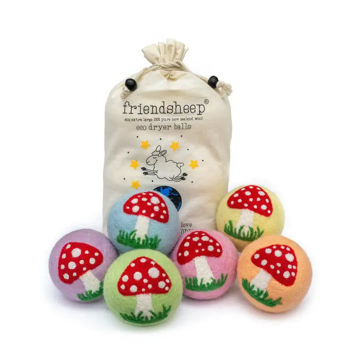 Dryer Ball Enchanted Mushrooms Assorted