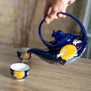 Moon Rabbit 22oz Tea Pot and Cup Set