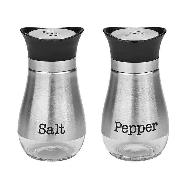 SS/Glass Salt & Pepper Shaker Set