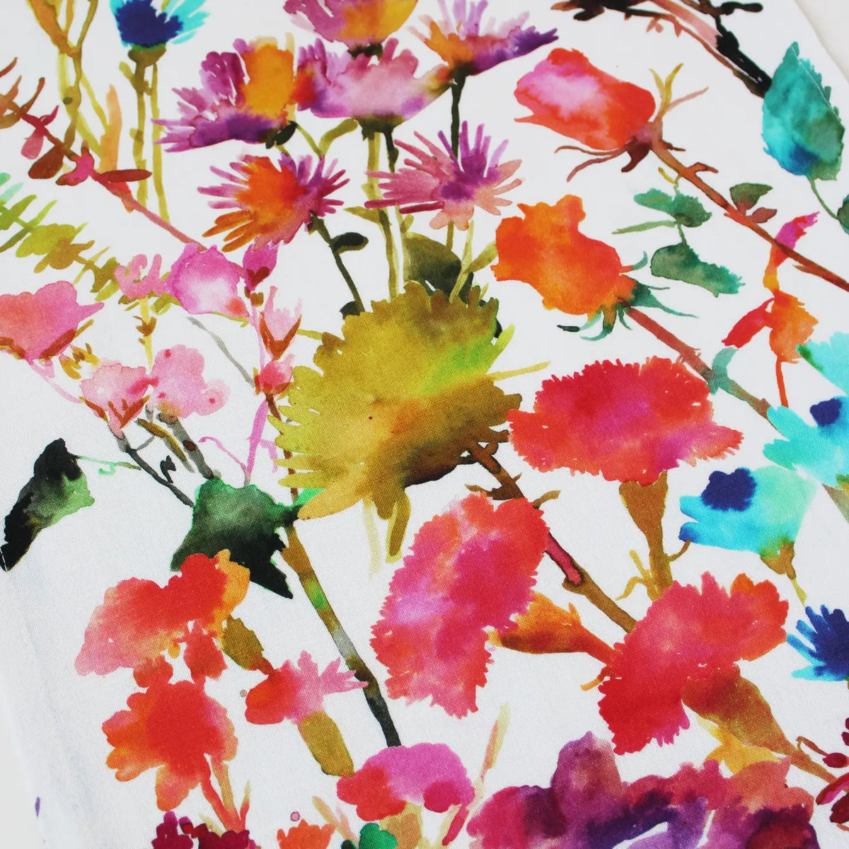 Supermarket Floral Tea Towel