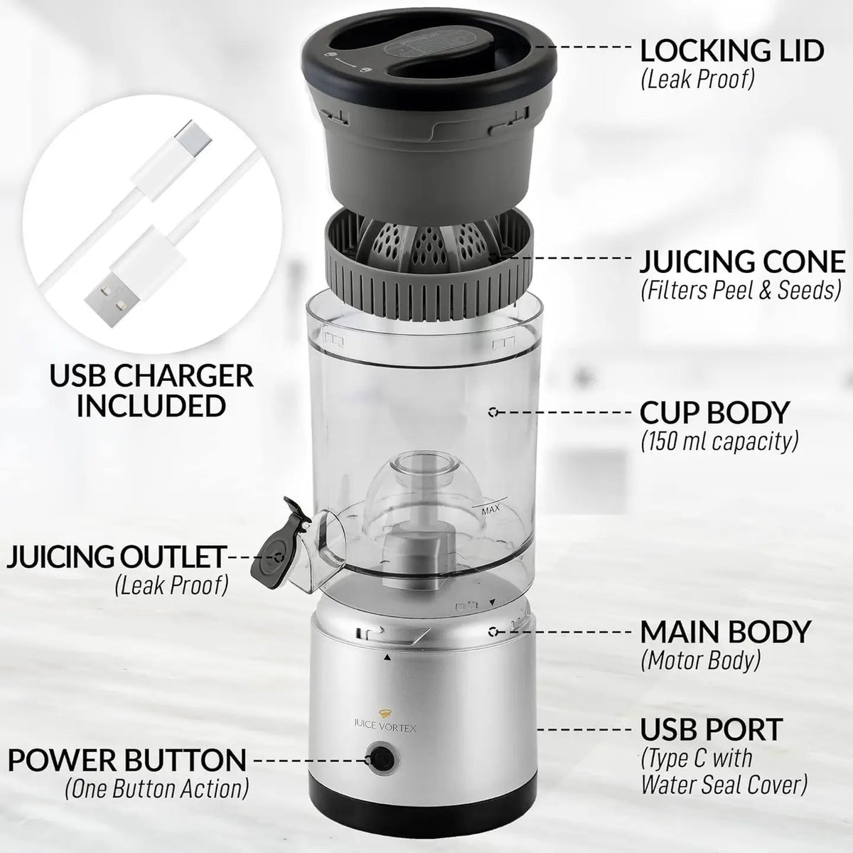 Portable Electric Juice Press