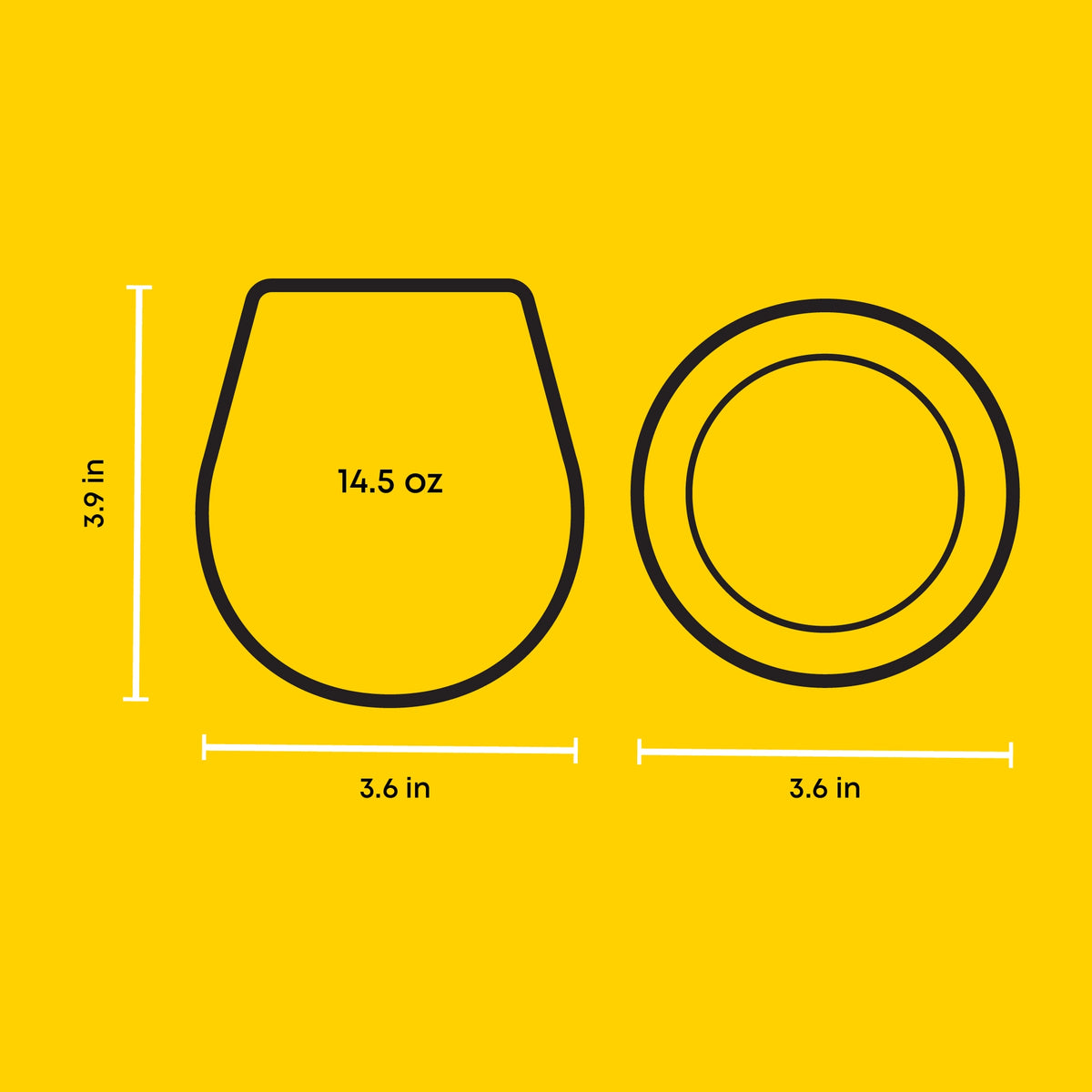 S/4 Stemless Red Wine 15oz