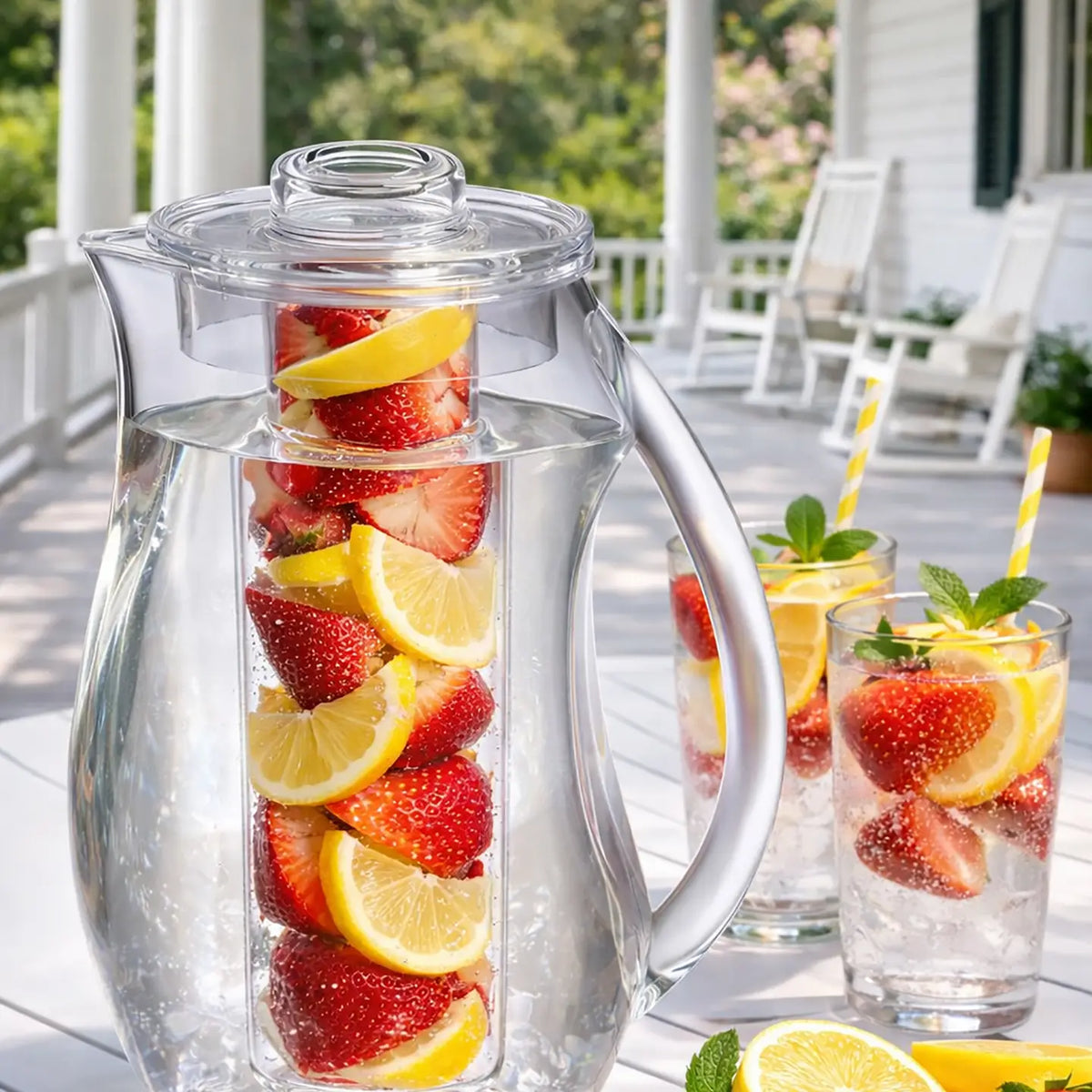 93oz Acrylic Fruit Infuser Pitcher